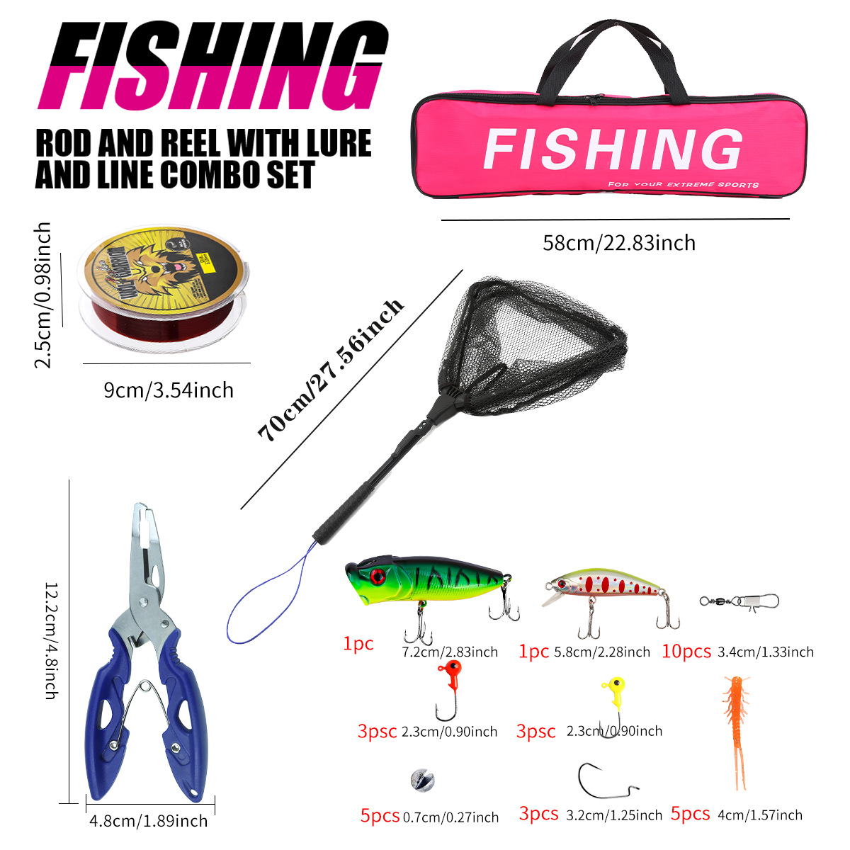 Set completo da pesca con cann - Fishing Rod Combo recensione e prezzo
