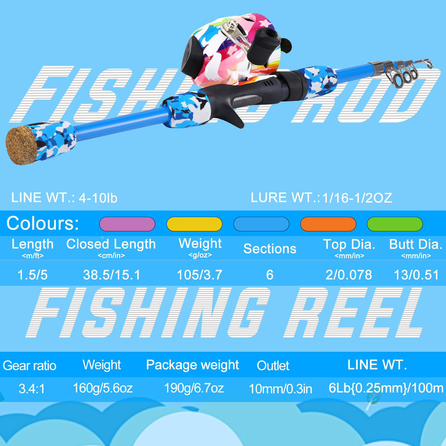 Sougayilang Kids Fishing Combo - Fishing Rod Combo recensione e prezzo
