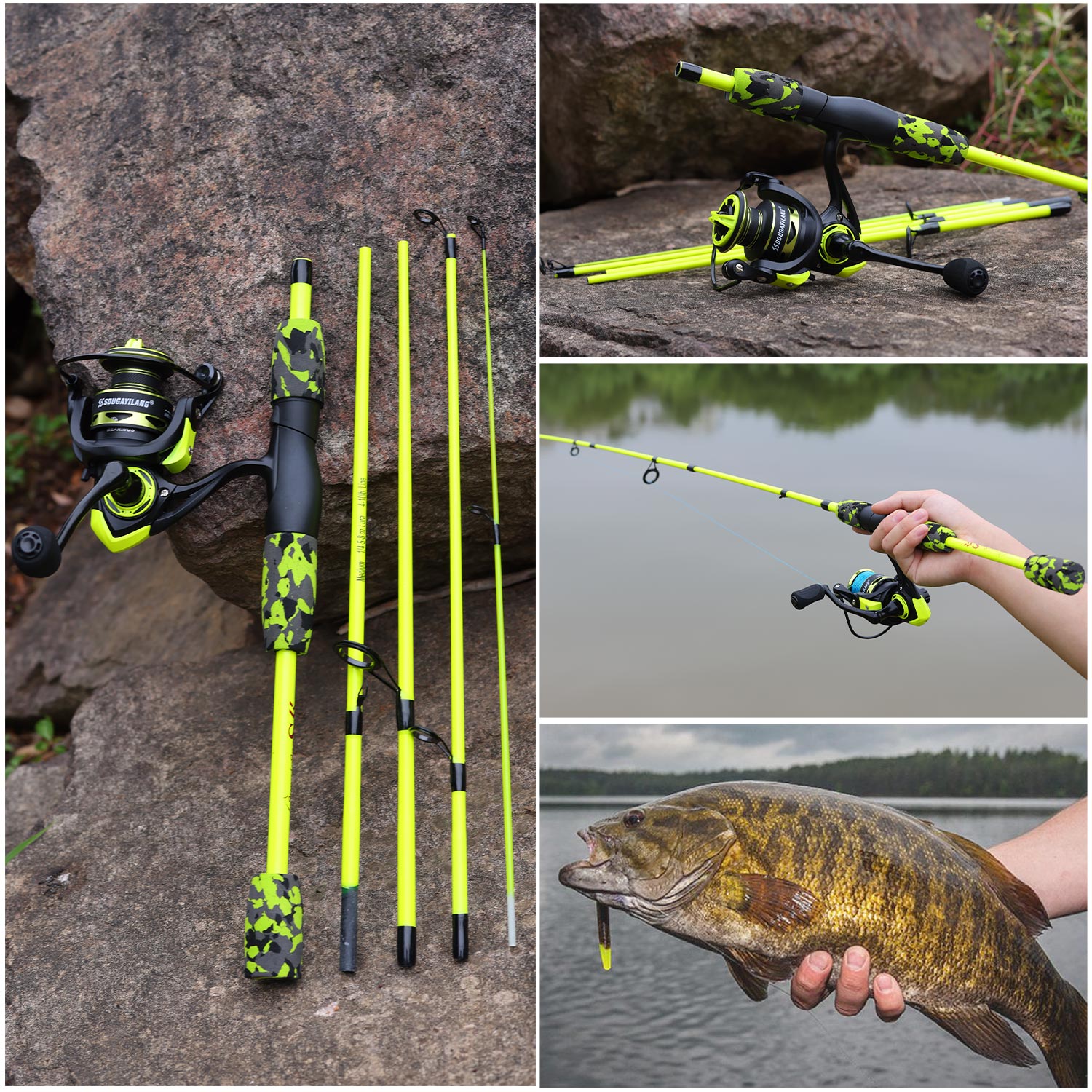 Sougayilang Spinning Fishing C - Fishing Rod Carbon Fiber recensione e prezzo